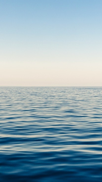 Blue sky calm sea